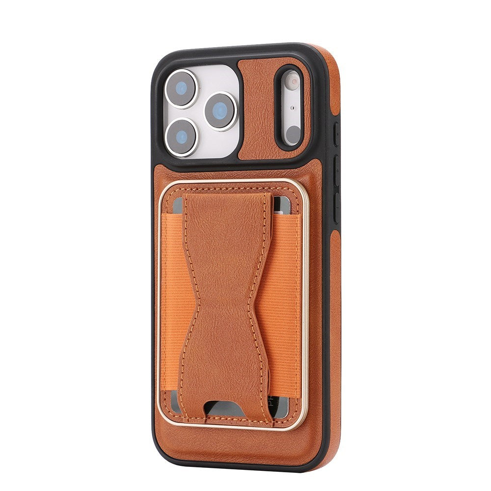 iPhone 17 Pro EIDERWOOD Kunstlæder Cover m. Kortholder - MagSafe Kompatibel - Brun