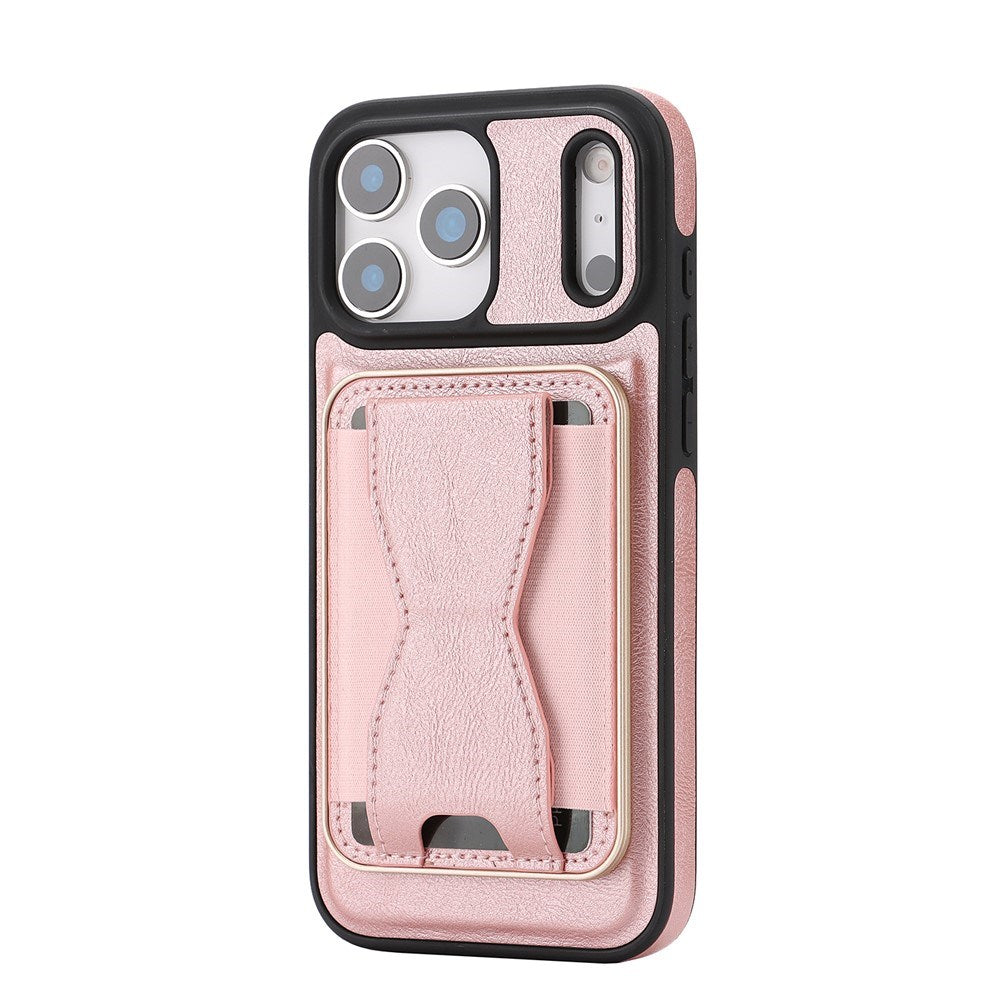 iPhone 17 Pro EIDERWOOD Kunstlæder Cover m. Kortholder - MagSafe Kompatibel - Lyserød