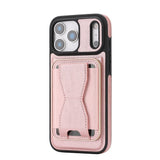 iPhone 17 Pro EIDERWOOD Kunstlæder Cover m. Kortholder - MagSafe Kompatibel - Lyserød