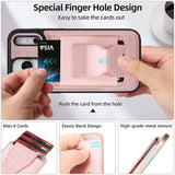 iPhone 17 Pro EIDERWOOD Kunstlæder Cover m. Kortholder - MagSafe Kompatibel - Lyserød