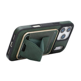 iPhone 17 Pro EIDERWOOD Kunstlæder Cover m. Kortholder - MagSafe Kompatibel - Grøn
