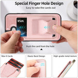 iPhone 17 EIDERWOOD Kunstlæder Cover m. Kortholder - MagSafe Kompatibel - Lyserød