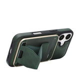 iPhone 17 EIDERWOOD Kunstlæder Cover m. Kortholder - MagSafe Kompatibel - Grøn