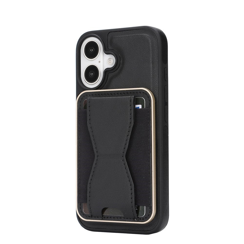 iPhone 17 EIDERWOOD Kunstlæder Cover m. Kortholder - MagSafe Kompatibel - Sort