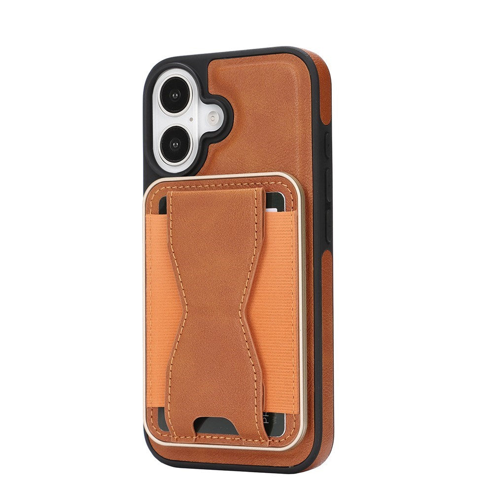 iPhone 17 EIDERWOOD Kunstlæder Cover m. Kortholder - MagSafe Kompatibel - Brun