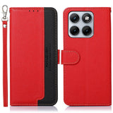 Motorola Edge 70 Fusion EIDERWOOD Kunstlæder Cover m. Strop - Rød