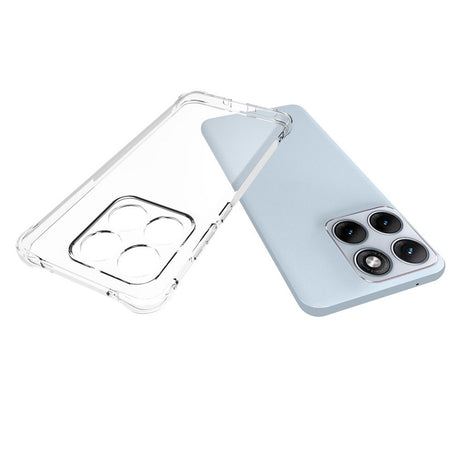 Motorola Edge 70 Fusion EIDERWOOD Fleksibelt Plast Bagside Cover m. Forstærkede Hjørner - Gennemsigtig