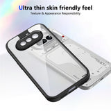 Nothing Phone (4a) Hybrid Bagside Cover - Gennemsigtig / Sort
