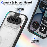 Nothing Phone (4a) Hybrid Bagside Cover - Gennemsigtig / Sort