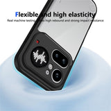 Nothing Phone (4a) Pro Hybrid Bagside Cover - Gennemsigtig / Sort