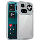 Nothing Phone (4a) Pro Hybrid Bagside Cover - Gennemsigtig / Grå