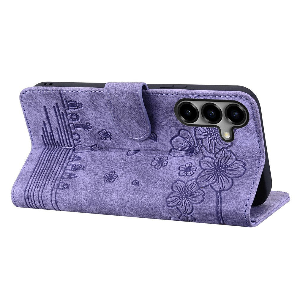 Samsung Galaxy S26 EIDERWOOD Mobil Cover m. Tryk / Kortholder / Strop - Lilla