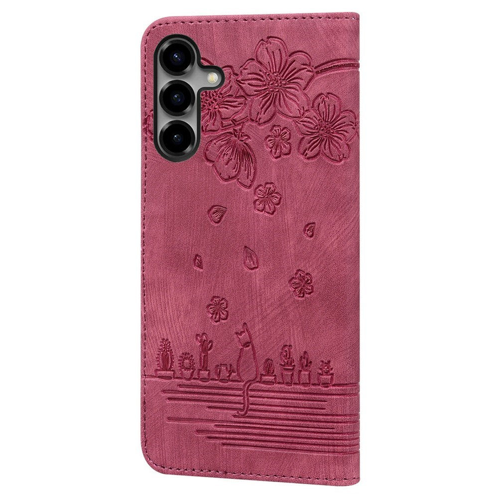 Samsung Galaxy S26 EIDERWOOD Mobil Cover m. Tryk / Kortholder / Strop - Rød