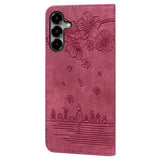 Samsung Galaxy S26 EIDERWOOD Mobil Cover m. Tryk / Kortholder / Strop - Rød