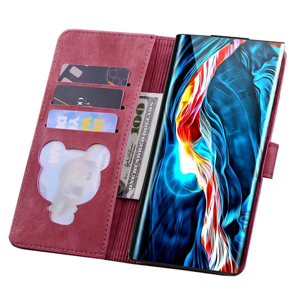 Samsung Galaxy S26 Ultra EIDERWOOD Mobil Cover m. Tryk / Kortholder / Strop - Rød