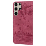 Samsung Galaxy S26 Ultra EIDERWOOD Mobil Cover m. Tryk / Kortholder / Strop - Rød