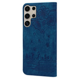 Samsung Galaxy S26 Ultra EIDERWOOD Mobil Cover m. Tryk / Kortholder / Strop - Blå
