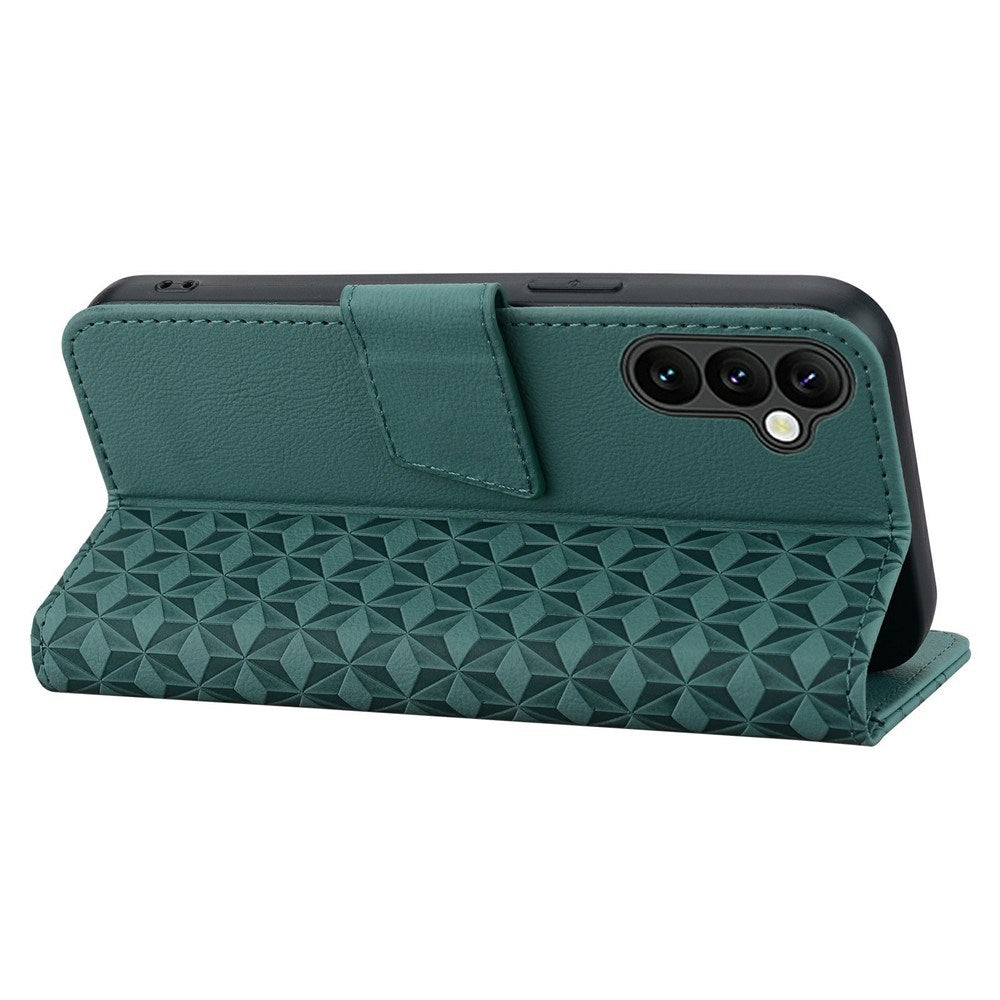 Samsung Galaxy A57 EIDERWOOD Mobilcover m. Tryk - Kortholder & Strop - Grøn