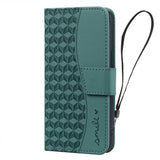 Samsung Galaxy A57 EIDERWOOD Mobilcover m. Tryk - Kortholder & Strop - Grøn
