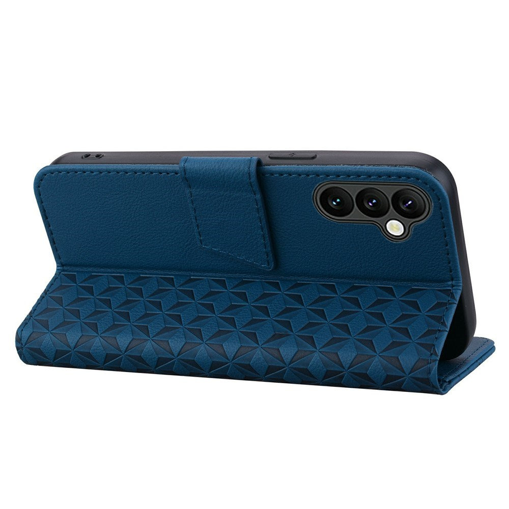 Samsung Galaxy A57 EIDERWOOD Mobilcover m. Tryk - Kortholder & Strop - Blå