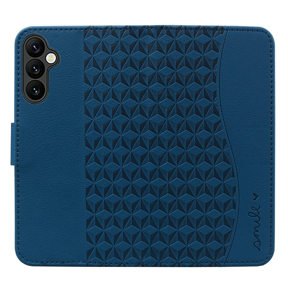Samsung Galaxy A57 EIDERWOOD Mobilcover m. Tryk - Kortholder & Strop - Blå