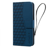 Samsung Galaxy A57 EIDERWOOD Mobilcover m. Tryk - Kortholder & Strop - Blå