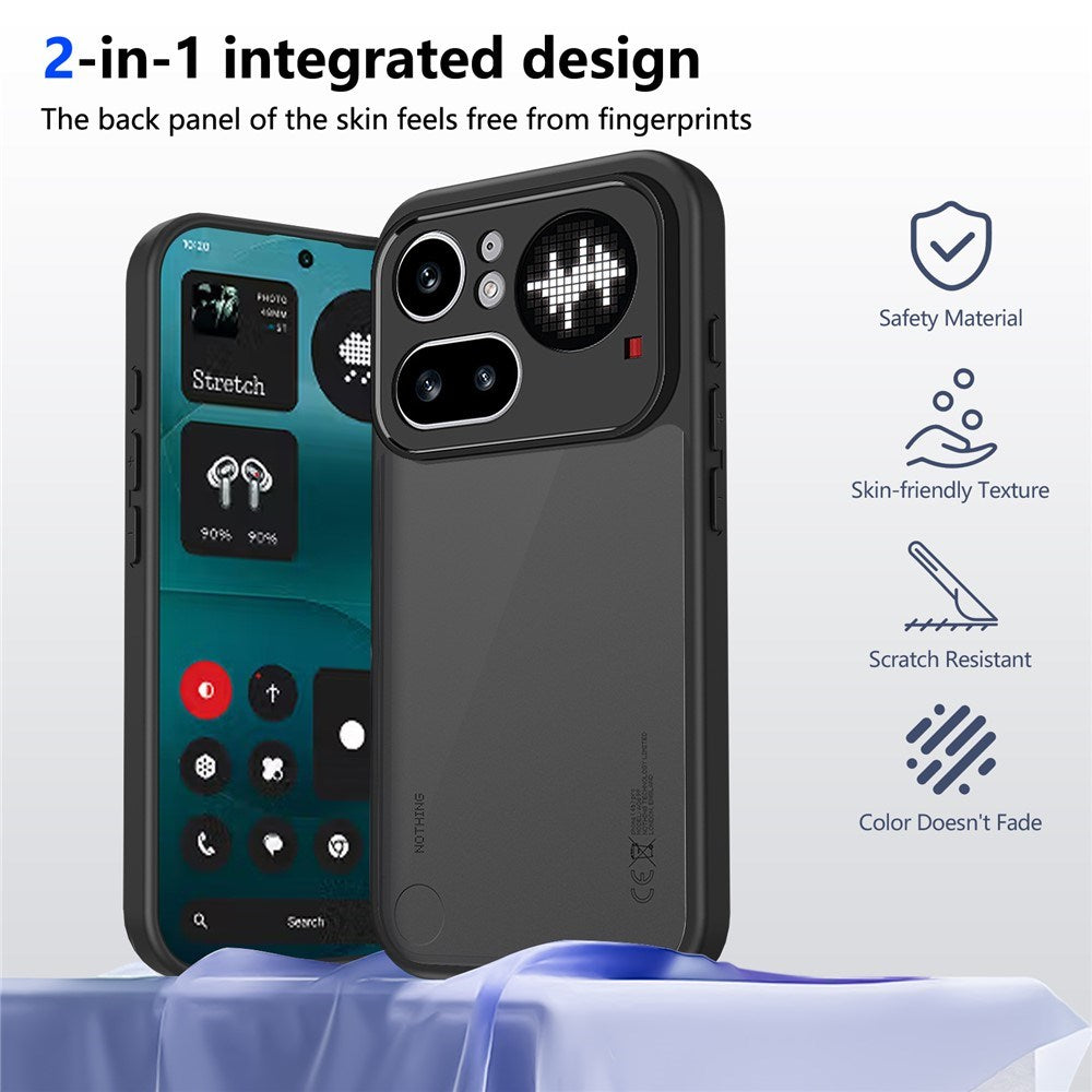 Nothing Phone (4) Pro EIDERWOOD Mat Hybrid Mobil Cover - Sort
