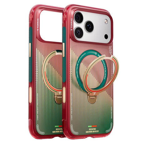 iPhone 17 Pro TORRAS Ostand Q3 Air Case m. 360° Kickstand - MagSafe Kompatibel - Glory Slash