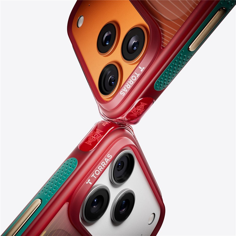 iPhone 17 Pro TORRAS Ostand Q3 Air Case m. 360° Kickstand - MagSafe Kompatibel - Glory Slash