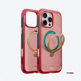iPhone 16 Pro TORRAS Ostand Q3 Air Case m. 360° Kickstand - MagSafe Kompatibel - Wave of Passion