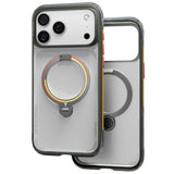 iPhone 17 Pro TORRAS Ostand Q3 Air Case m. 360° Kickstand - MagSafe Kompatibel - Germay Iron