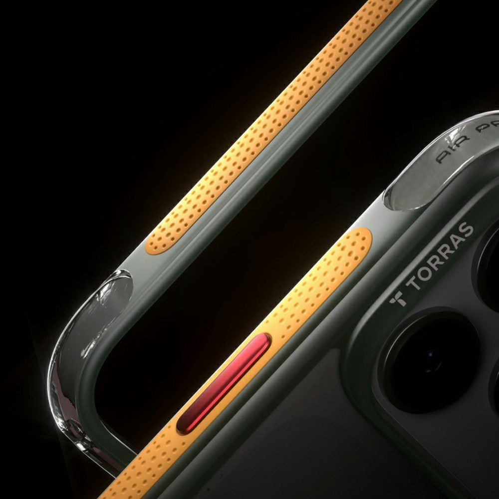 iPhone 17 Pro TORRAS Ostand Q3 Air Case m. 360° Kickstand - MagSafe Kompatibel - Germay Iron