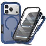 iPhone 18 Pro Max / 17 Pro Max EIDERWOOD Mat Hybrid Plast Bagside Cover m. Skærmbeskyttelsesfilm - MagSafe Kompatibel - Blå