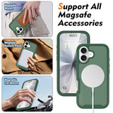 iPhone 17 EIDERWOOD Mat Hybrid Mobilcover m. Skærmbeskyttelsesramme - Grøn