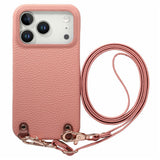 iPhone 17 Pro EIDERWOOD Kunstlæder Cover m. Strop - Lyserød