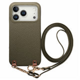 iPhone 17 Pro EIDERWOOD Kunstlæder Cover m. Strop - Grøn