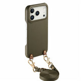 iPhone 17 Pro EIDERWOOD Kunstlæder Cover m. Strop - Grøn