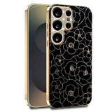 Samsung Galaxy S26 Ultra EIDERWOOD Hybrid Cover - Blomster & Diamant Kamera - Sort