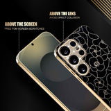 Samsung Galaxy S26 Ultra EIDERWOOD Hybrid Cover - Blomster & Diamant Kamera - Sort