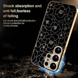Samsung Galaxy S26 Ultra EIDERWOOD Hybrid Cover - Blomster & Diamant Kamera - Sort