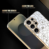 Samsung Galaxy S26 Ultra EIDERWOOD Hybrid Cover - Blomster & Diamant Kamera - Hvid