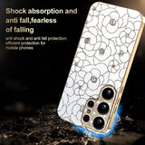Samsung Galaxy S26 Ultra EIDERWOOD Hybrid Cover - Blomster & Diamant Kamera - Hvid