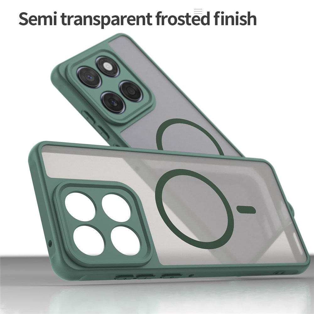 Motorola Moto G77 / G67 EIDERWOOD Hybrid Plastik Bagside Cover - MagSafe Kompatibel - Grøn