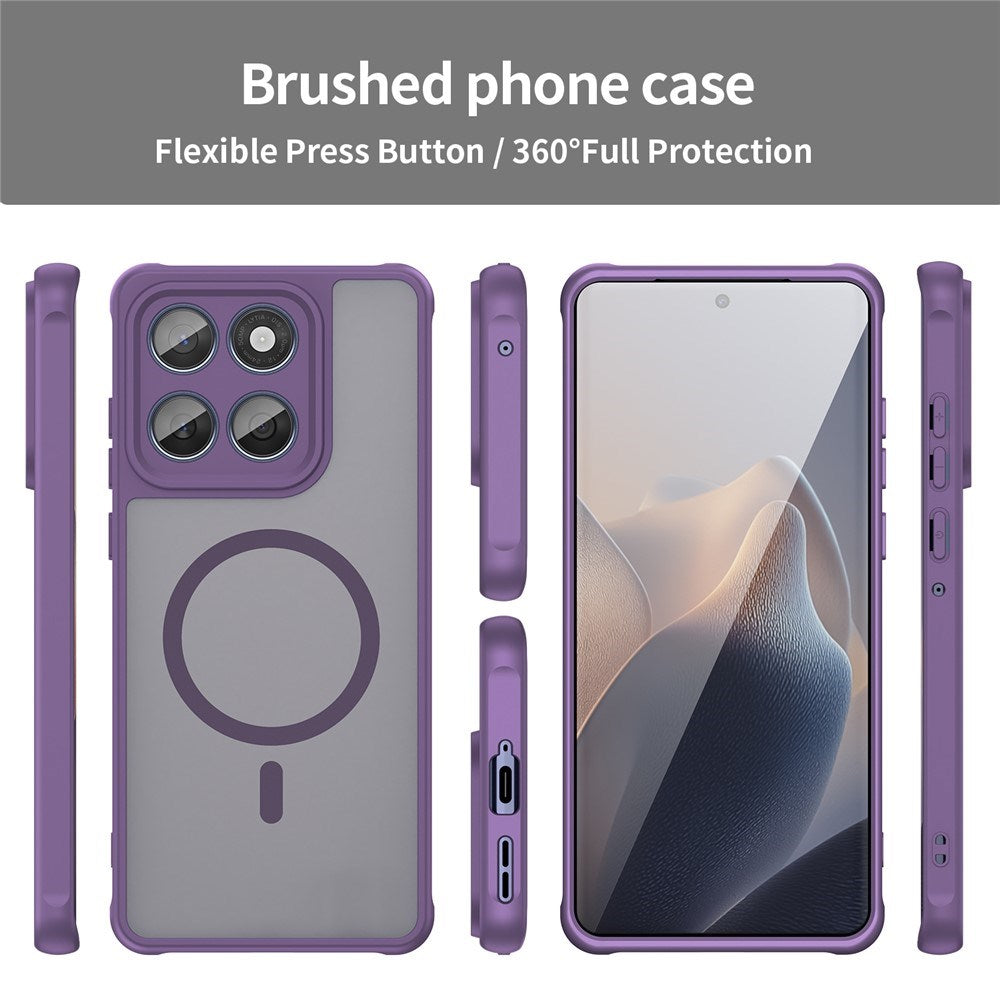 Motorola Moto G77 / G67 EIDERWOOD Hybrid Plastik Bagside Cover - MagSafe Kompatibel - Lilla
