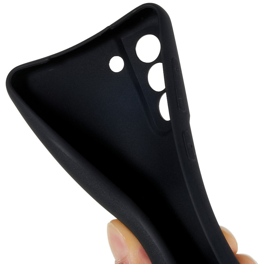 EIDERWOOD Samsung Galaxy S21 FE Fleksibelt Plastik Bagside Cover - Sort