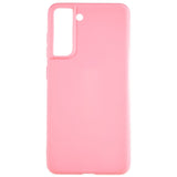 EIDERWOOD Samsung Galaxy S21 FE Fleksibelt Plastik Bagside Cover - Lyserød