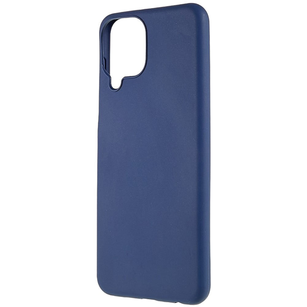 Samsung Galaxy M33 Mat Fleksibelt Plastik Bagside Cover - Blå