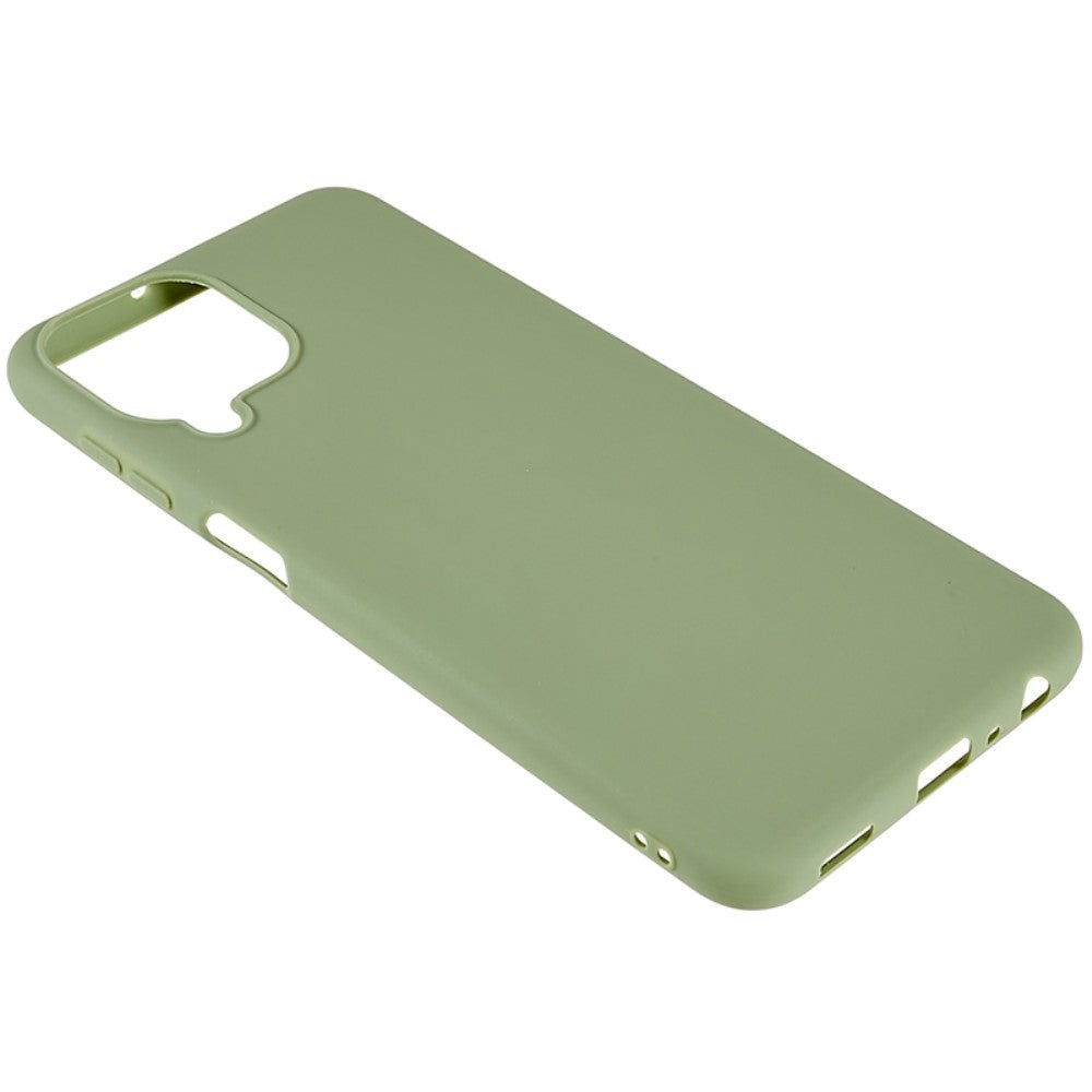 Samsung Galaxy M33 Mat Fleksibelt Plastik Bagside Cover - Grøn