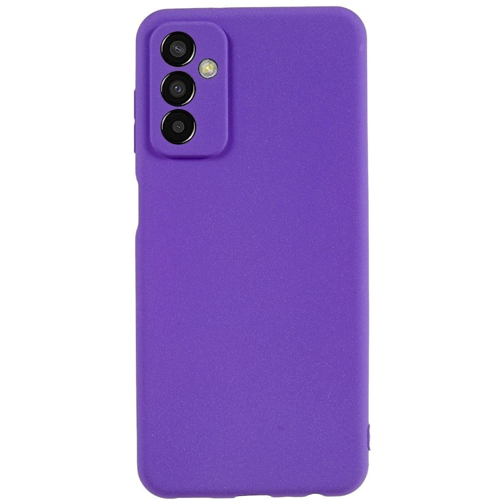 Samsung Galaxy M13 Mat Fleksibelt Plastik Bagside Cover - Lilla