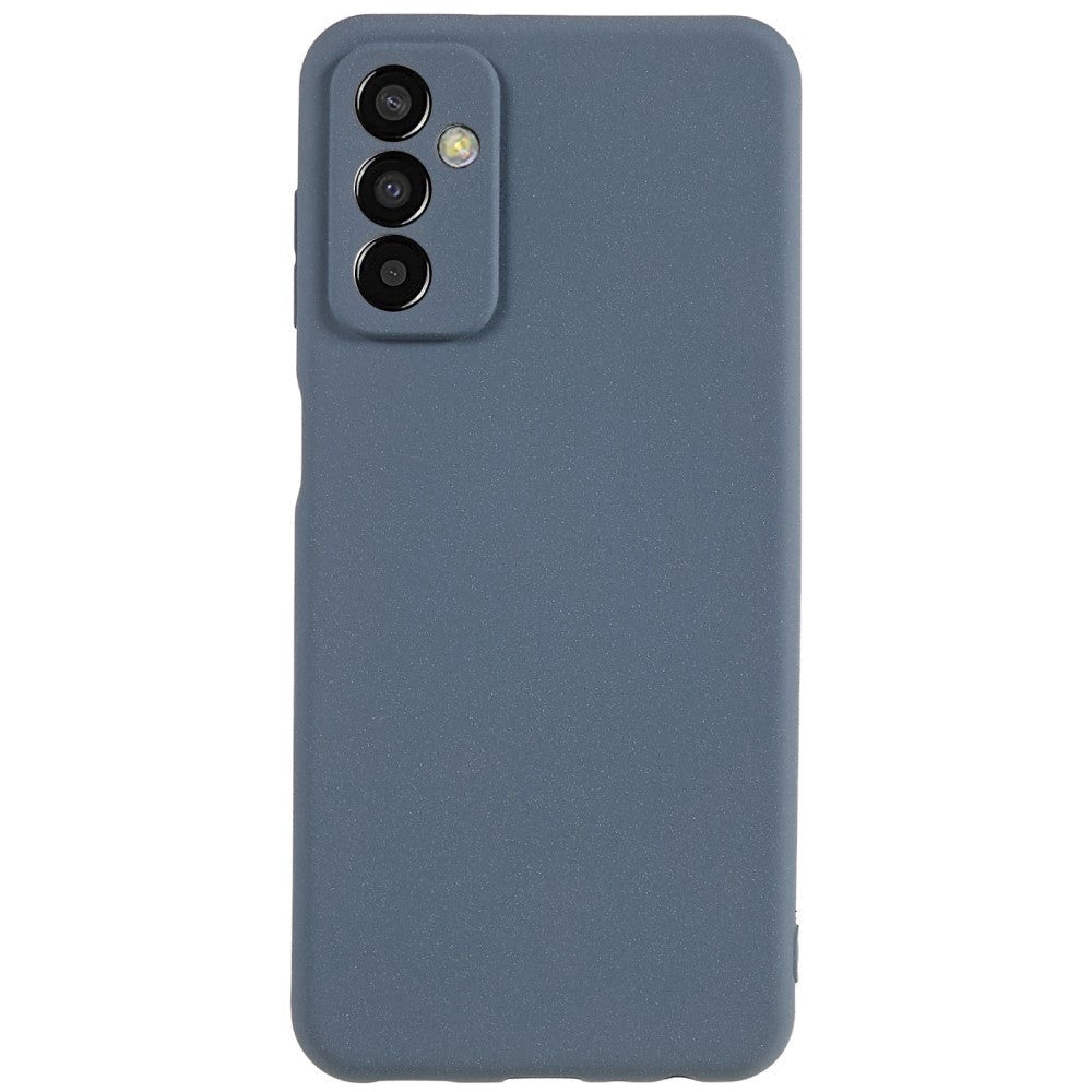 Samsung Galaxy M13 Mat Fleksibelt Plastik Bagside Cover - Grå